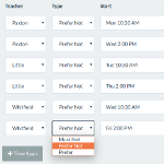 Editor Classroom Schedules